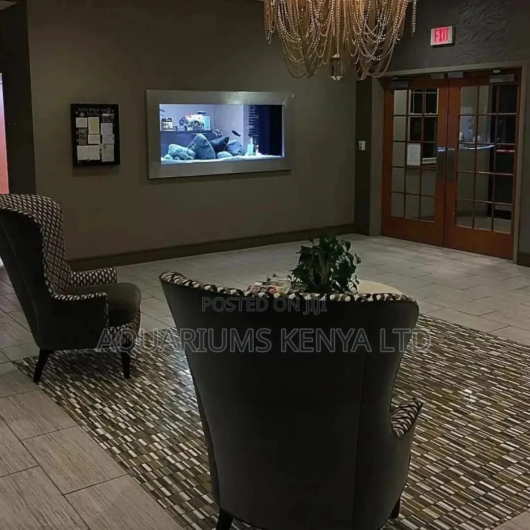 Hotel Aquarium , Reception Wall Aquarium, Relaxing Area Aqua