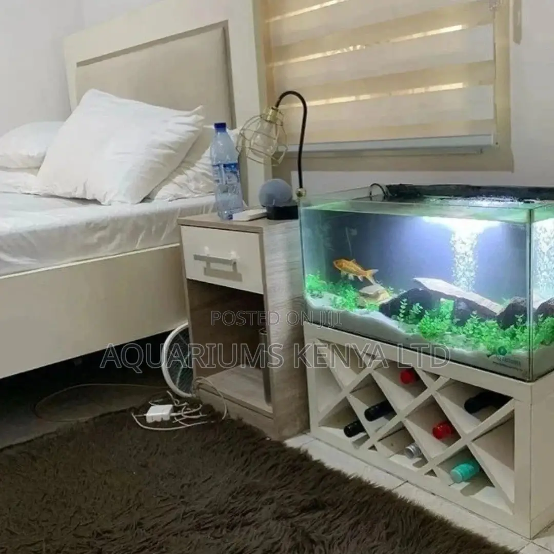Bedside Aquarium With Wine Bar