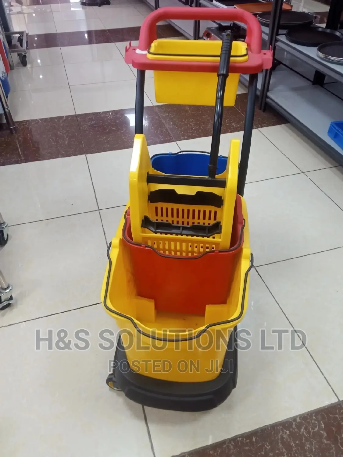 Cleaning Trolley (Tripple Bucket)
