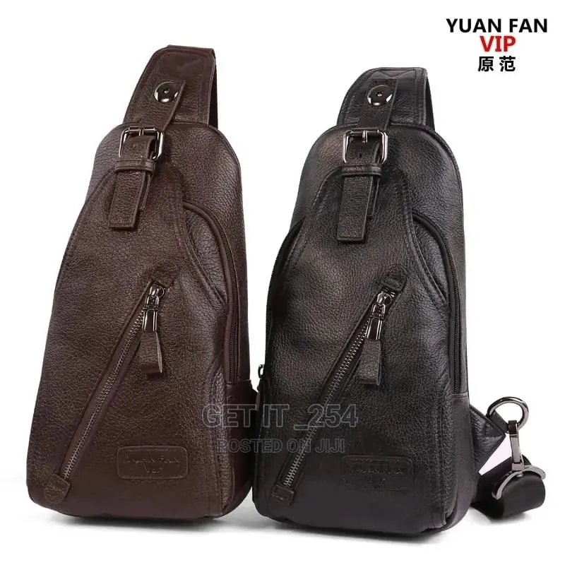 *3 In 1 Men Business Chest Bag Set "Bag + Belt + Walle