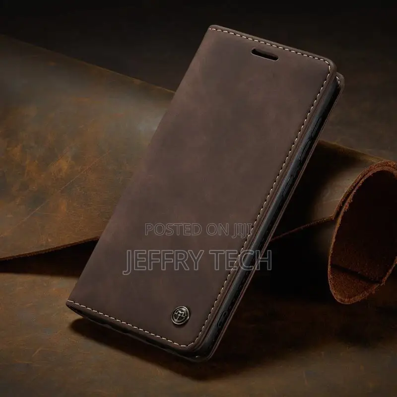 Leather Bumper Case for Samsung A12 Magnetic Flip Luxury Mul