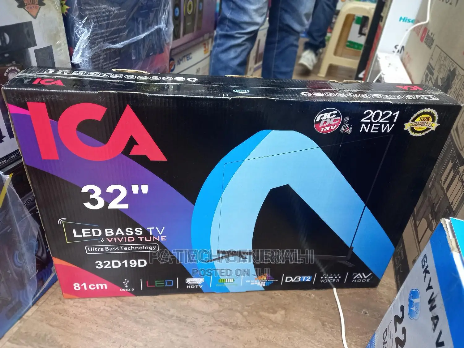 Ica 32" 2022 Latest Smart Android Tv,Frameless,Wi-Fi