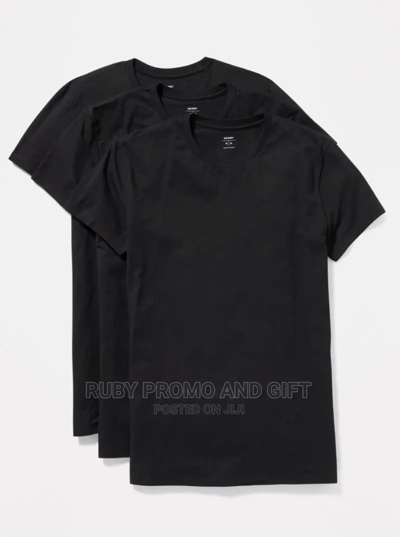 Black Round Neck T-Shirts