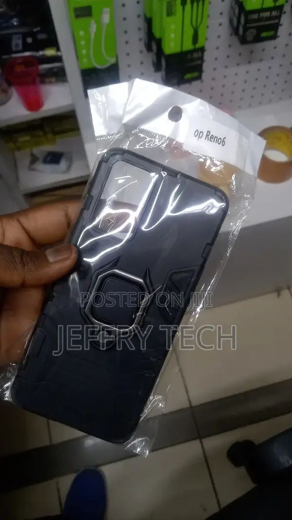Back Cover Armor Irone-Man With Metal Ring for Oppo Reno 6