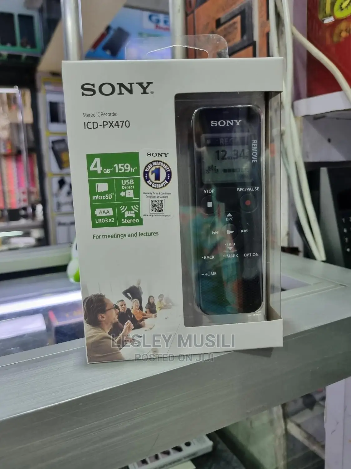 Sony ICD-PX470 Digital Voice Recorder With Built-in USB