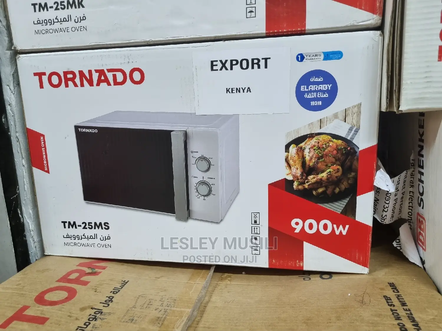 Tornado Microwave 25L Black