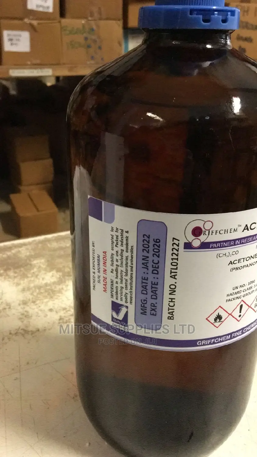 Acetone ( Propanone) AR 2.5L