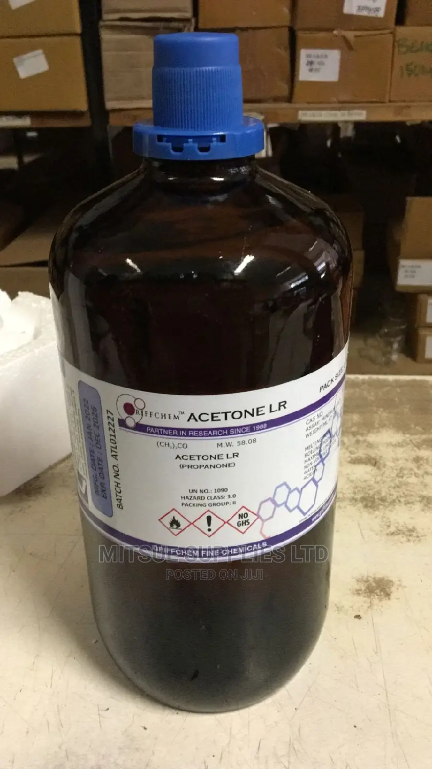 Acetone ( Propanone) AR 2.5L
