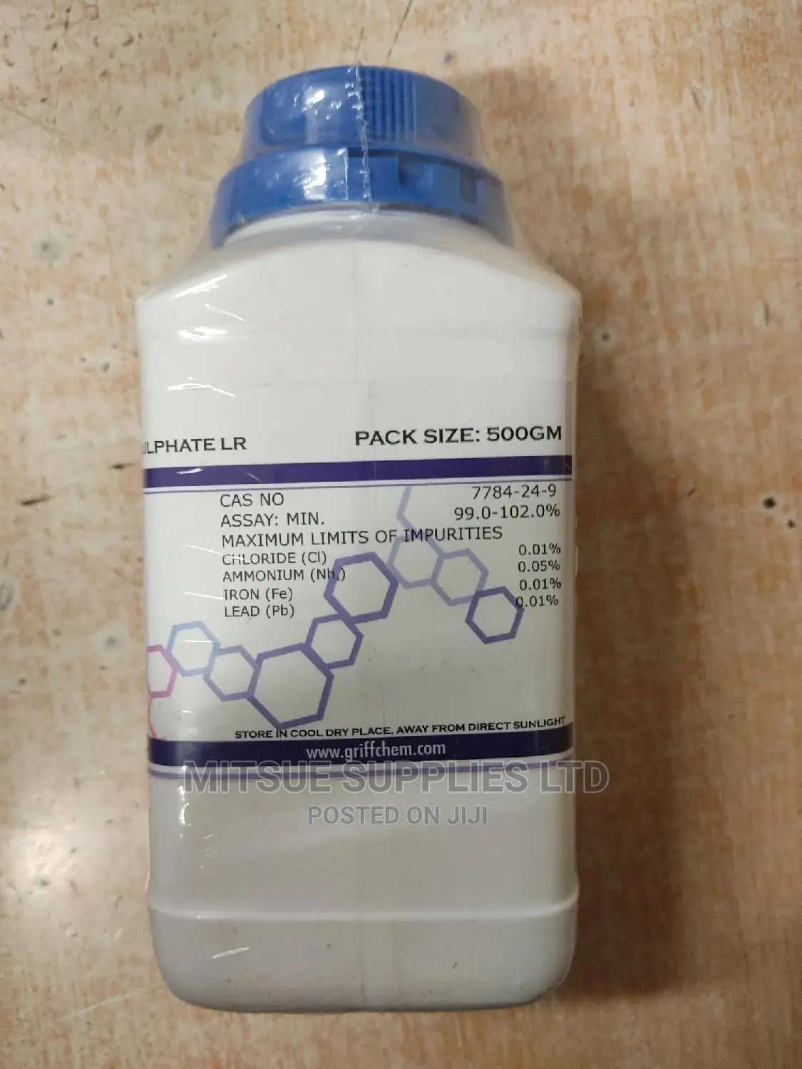 Aluminium Potassium Sulphate Dodecahydrate 500g