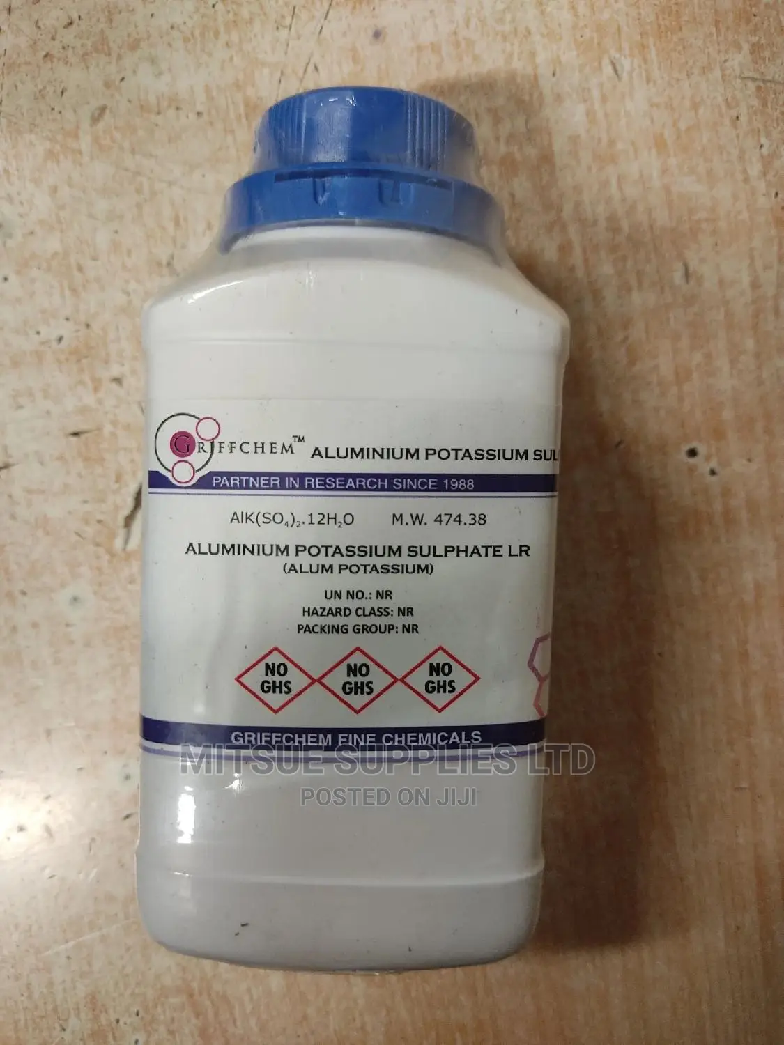 Aluminium Potassium Sulphate Dodecahydrate 500g