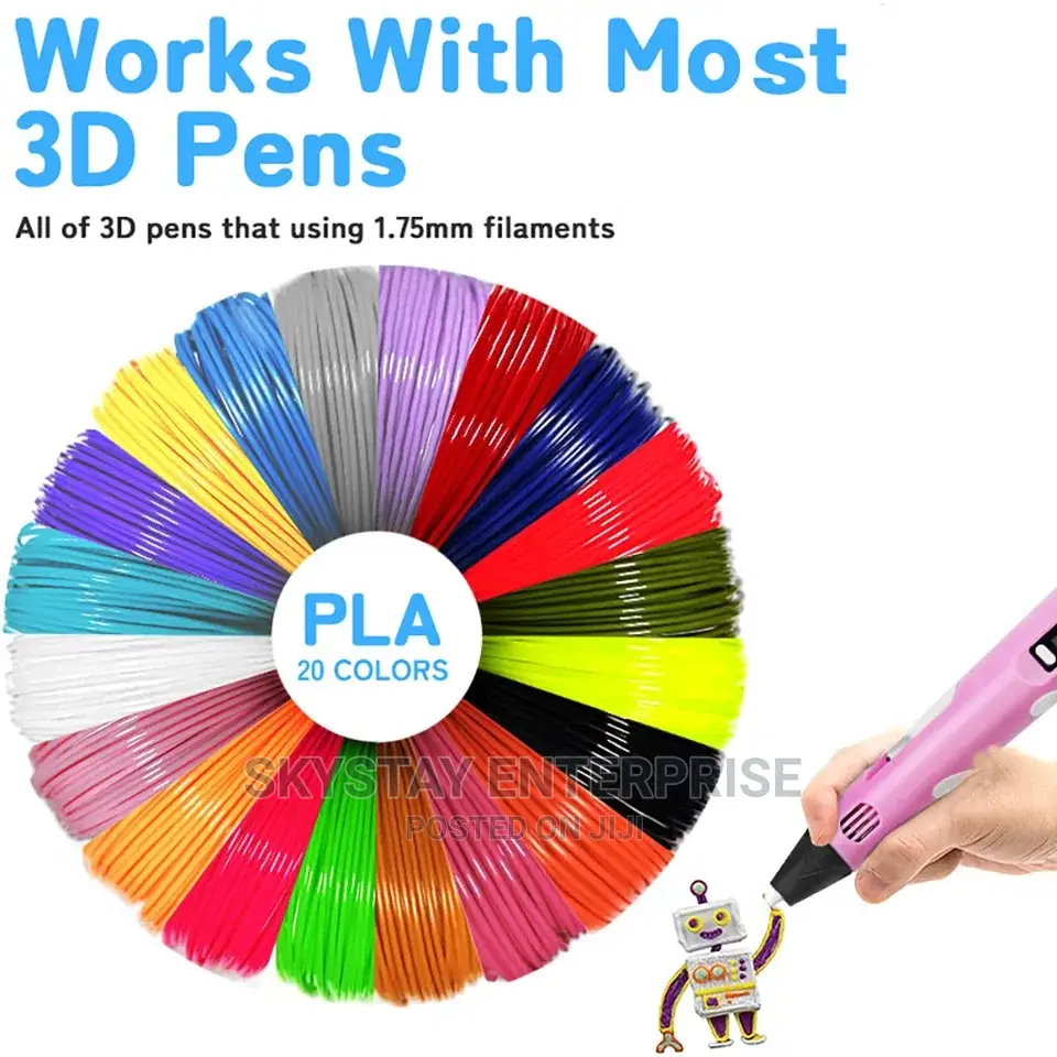 3d Pen PLA Filament 100m 20 Colours