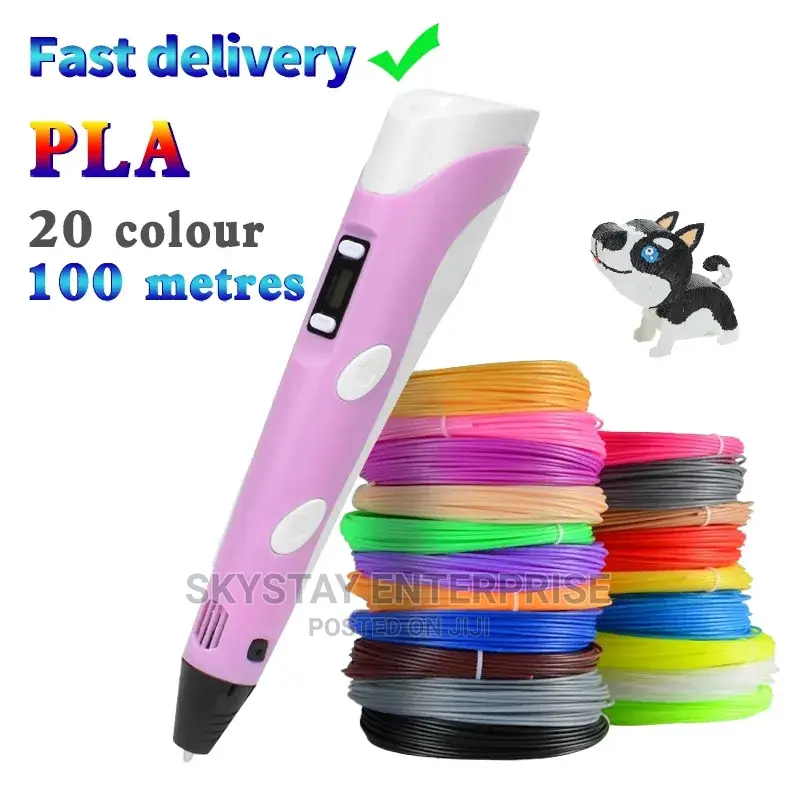 3d Pen + PLA 20 Colours 100m Filament