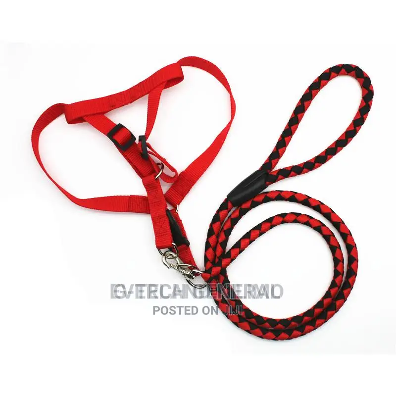 Generic Adjustable Step-In Dog Leash and Harness Set