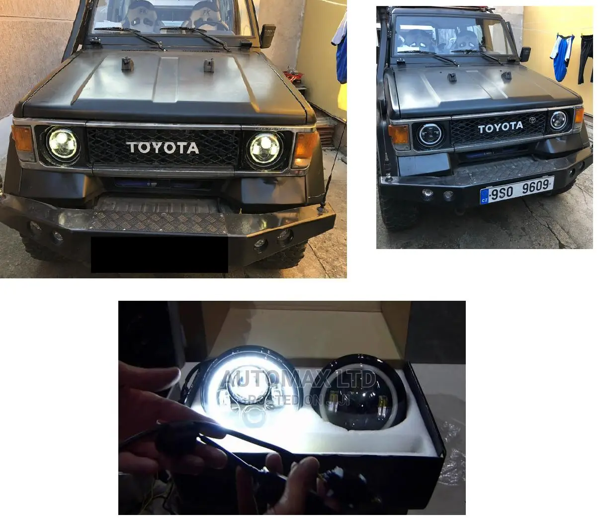 Toyota Land Cruiser Prado. FJ70. New Round LED Headlights,
