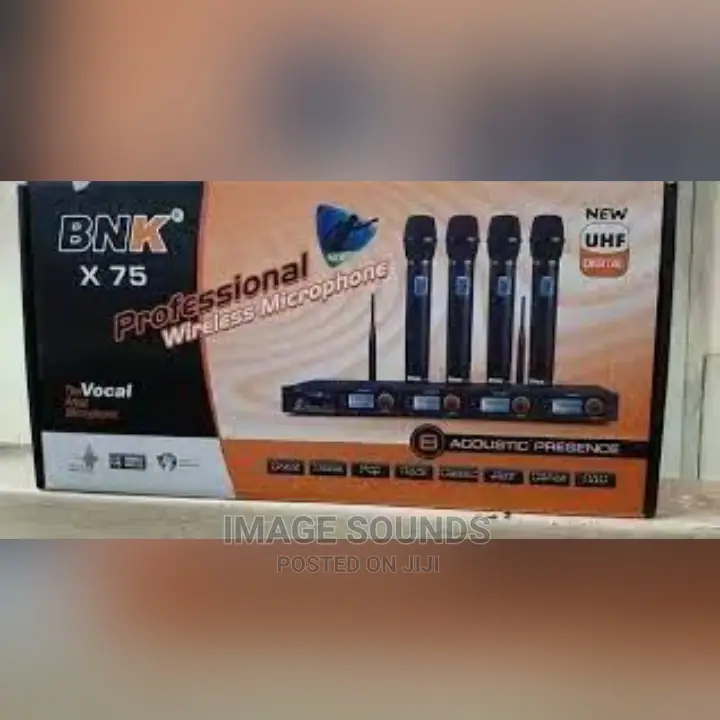 Wireless UHF Bnk 4microphones