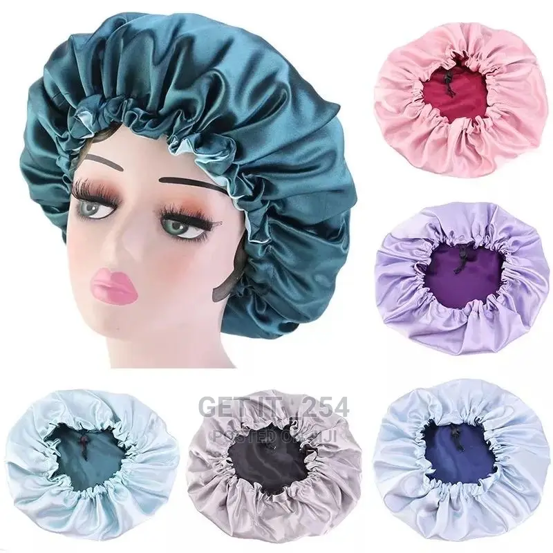 Drawstring Satin Bonnet