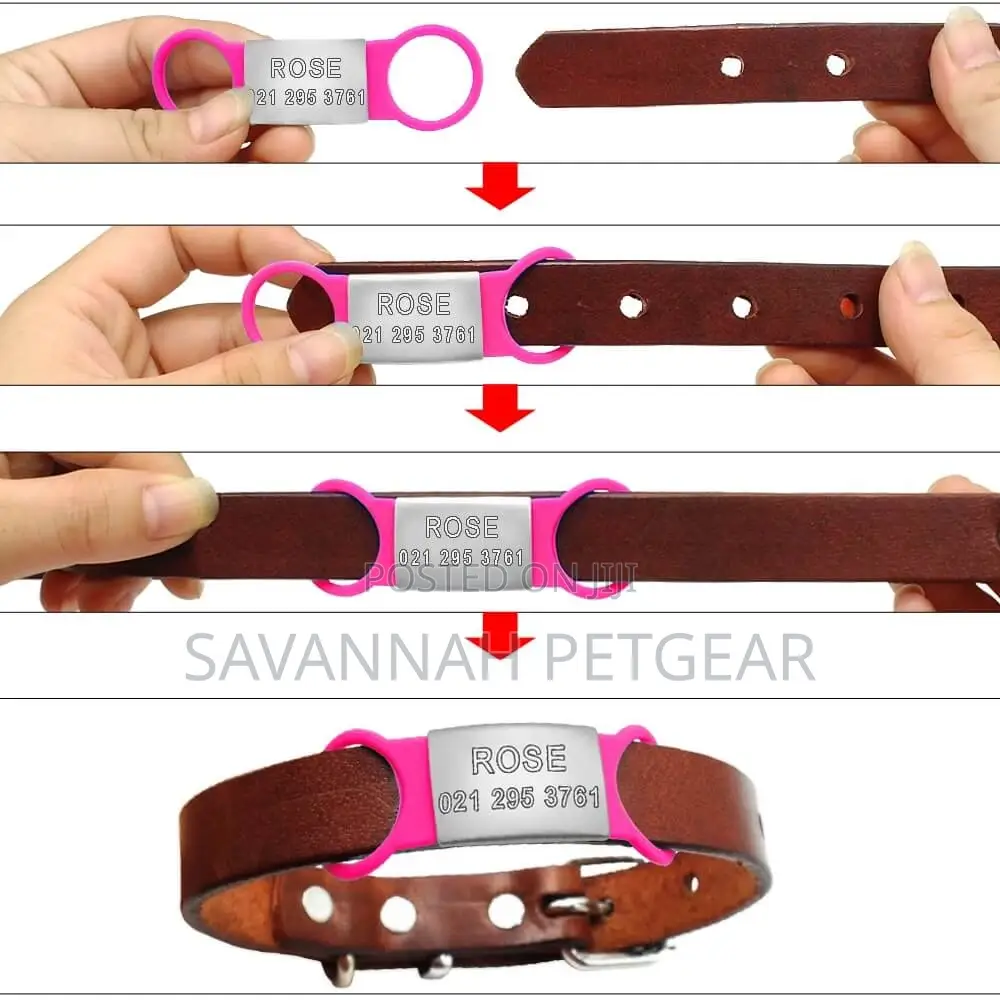Universal Personalised Dog Cat Pet Name ID Tag, 6.3*1.1cm