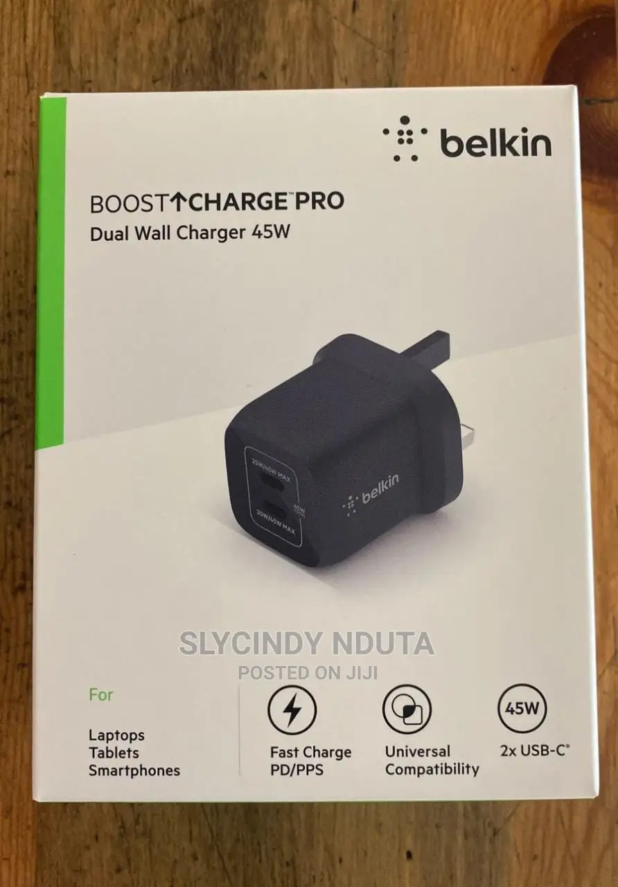 Belkin Boost Up Charge Pro Dual Wall Charger 45w