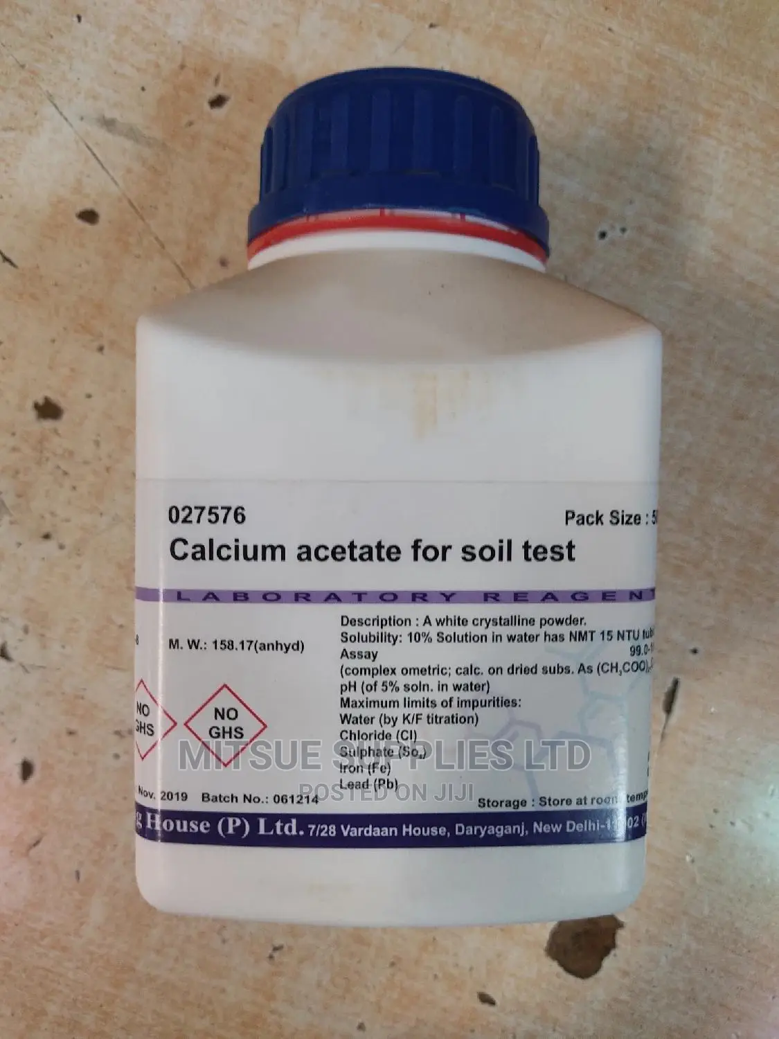 Calcium Acetate for Soil Test 500G