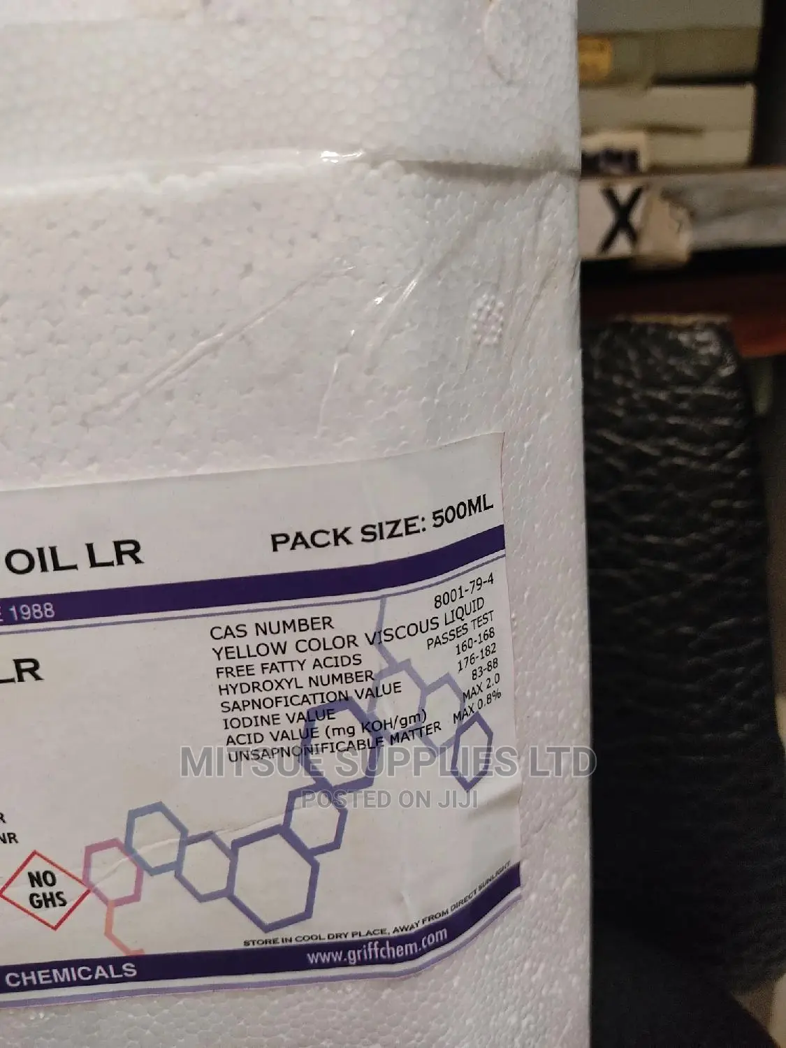 Castor Oil 500ml Griffchem