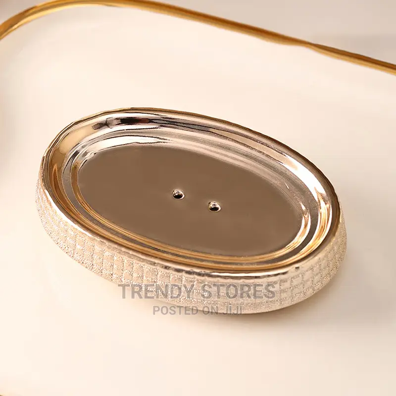 4pcs Rose Gold Ceramic Toiletry Set