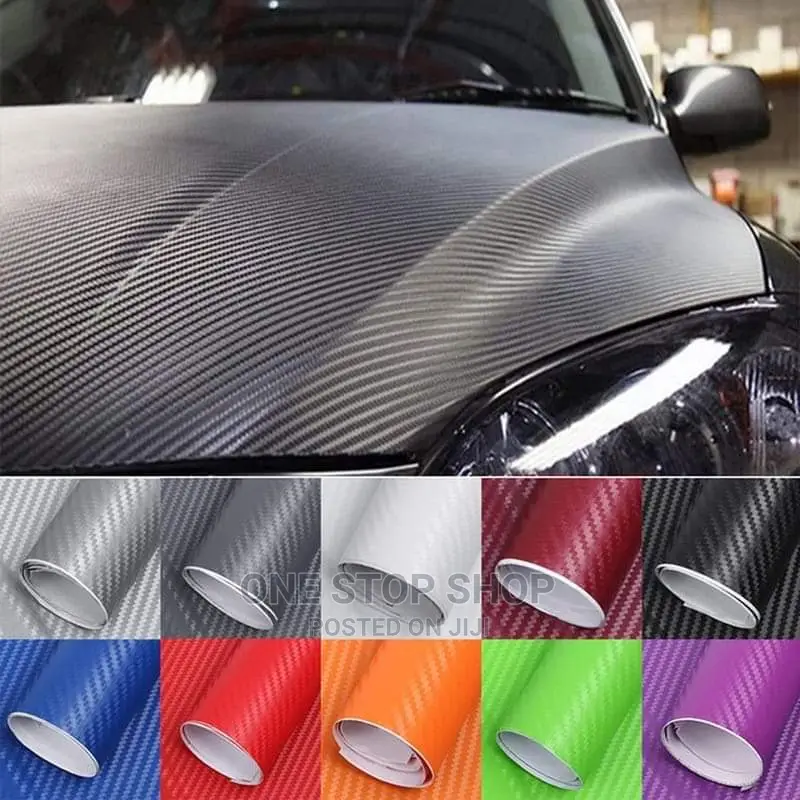 Different Color Carbon Shade Vinyl Wraps 1.5m by 1m