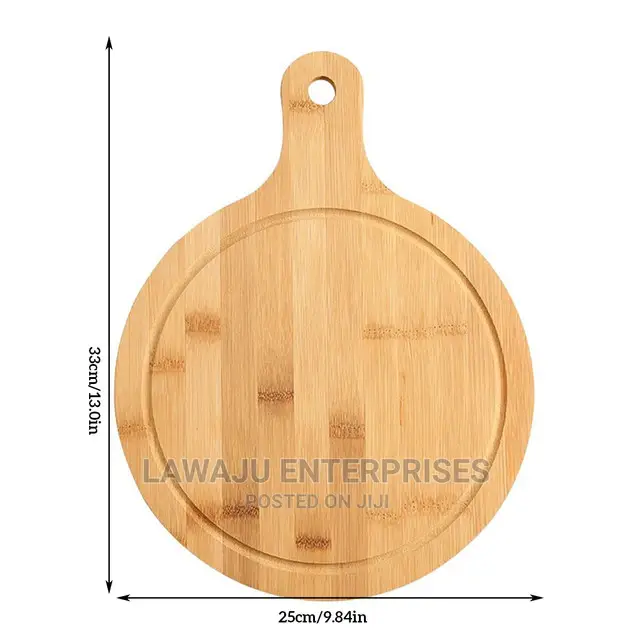 Round Bamboo Chopping Board / Pizza Tray