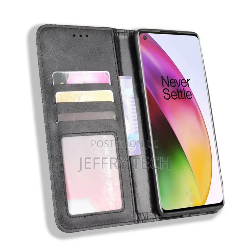 Flip Cover Oneplus 8 Vintage Leather Effect