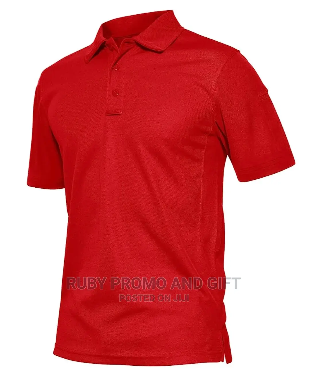 Red Smart Casual Polo T-Shirts