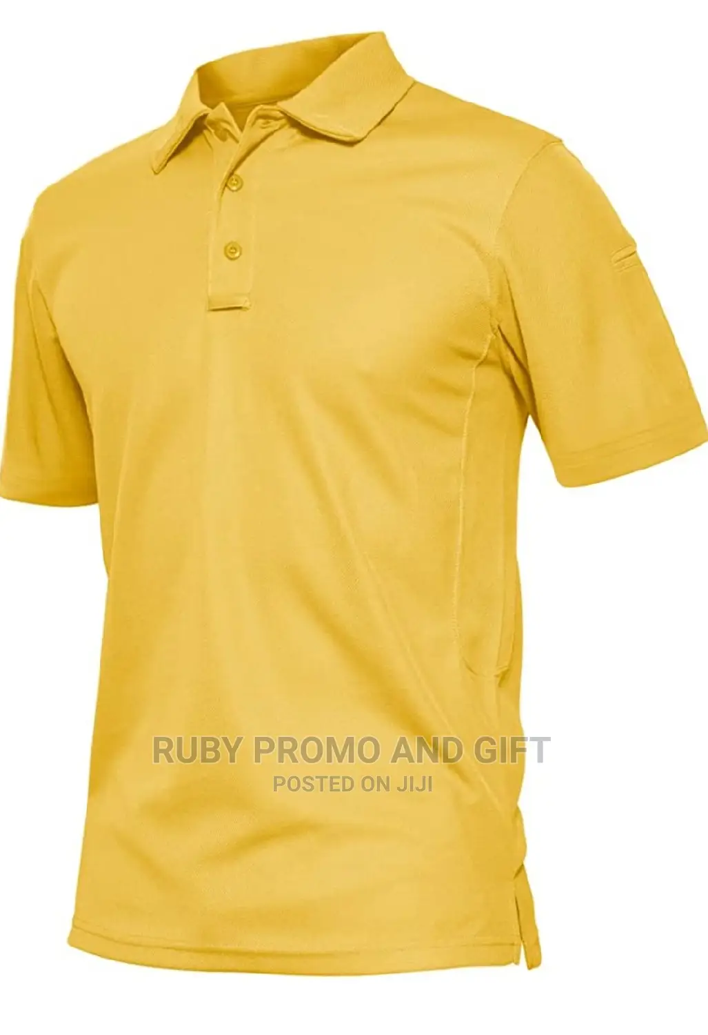Yellow Smart Casual Polo T-Shirts