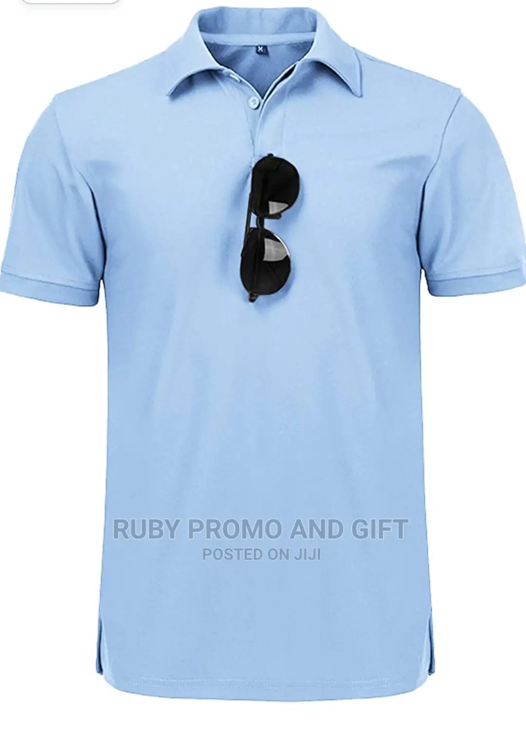 Light Blue Smart Casual Polo T-Shirts