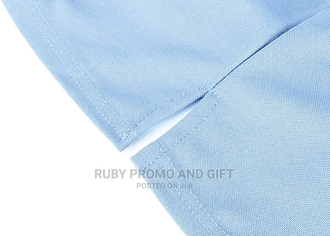 Light Blue Smart Casual Polo T-Shirts