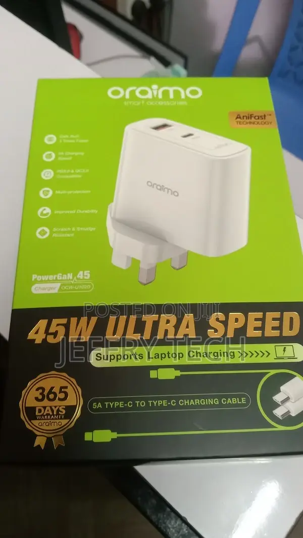 Oraimo Power Gan 45 45W Fast Charger