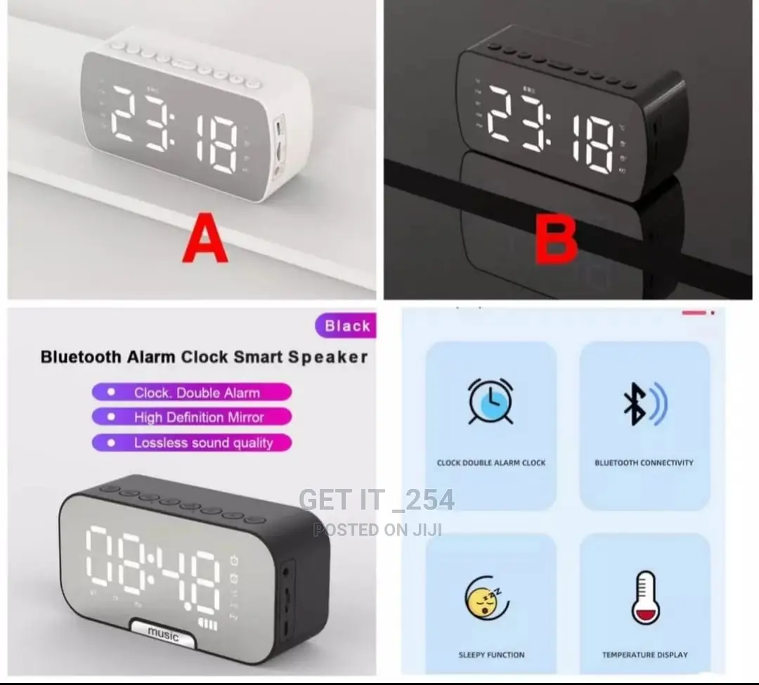 Digital Alarm Clock/Bluetooth Speaker-