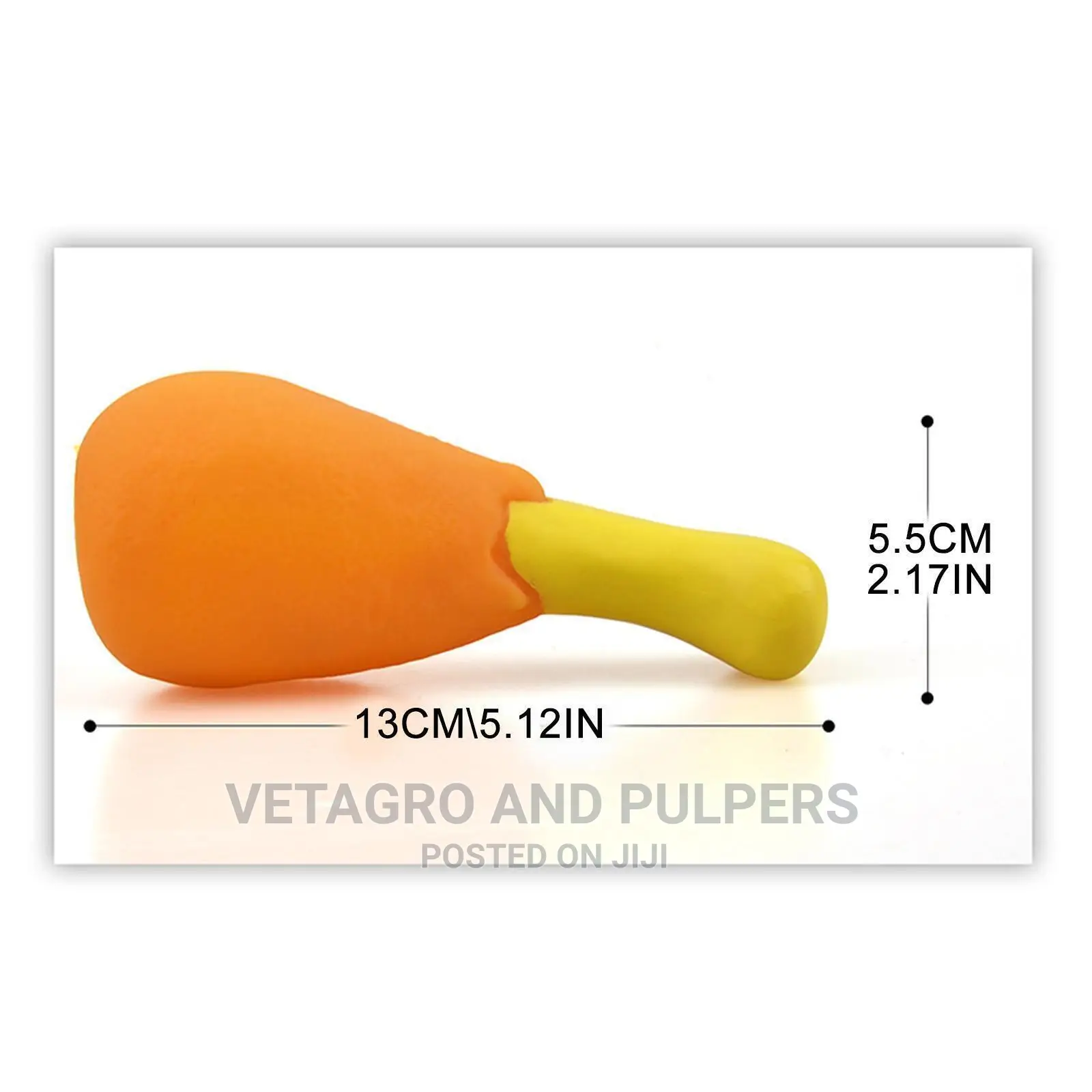 SQUEAKY Dog Toy Chicken Bone Shaped Toys Strong Silicone