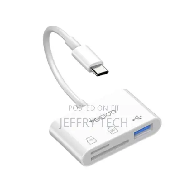 Type-C to USB 3.0 + TF/ SD Card Slot Reading Plug and Play O