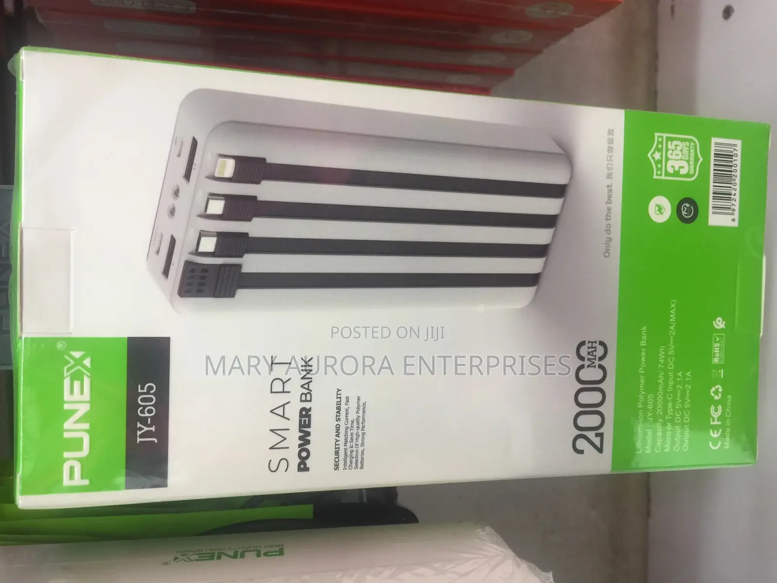 Punex 2000mah YJ 605 Power Bank