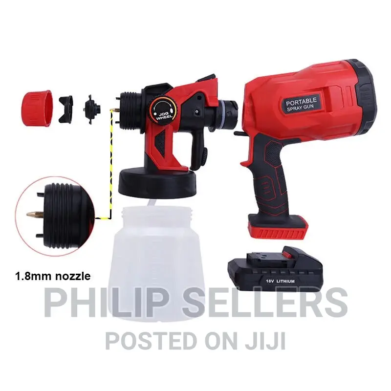 Cordless Electric Spray Gun High Pressure Paint Sprayer Tool