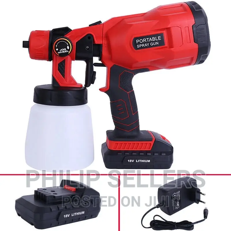 Cordless Electric Spray Gun High Pressure Paint Sprayer Tool