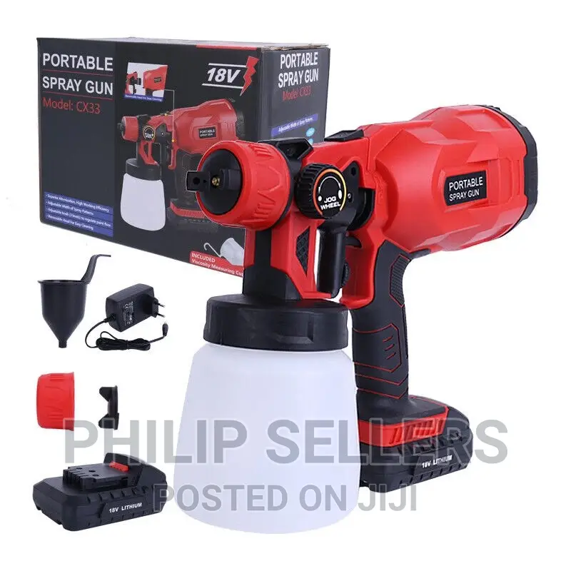 Cordless Electric Spray Gun High Pressure Paint Sprayer Tool