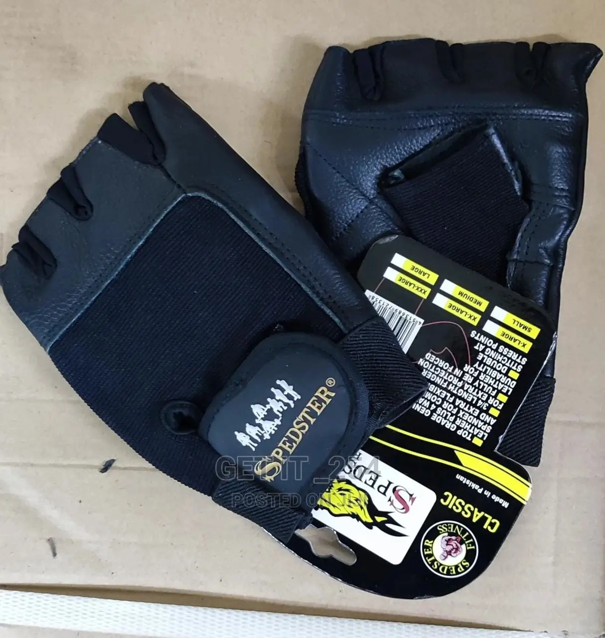 Comfortable Leather Gym Gloves