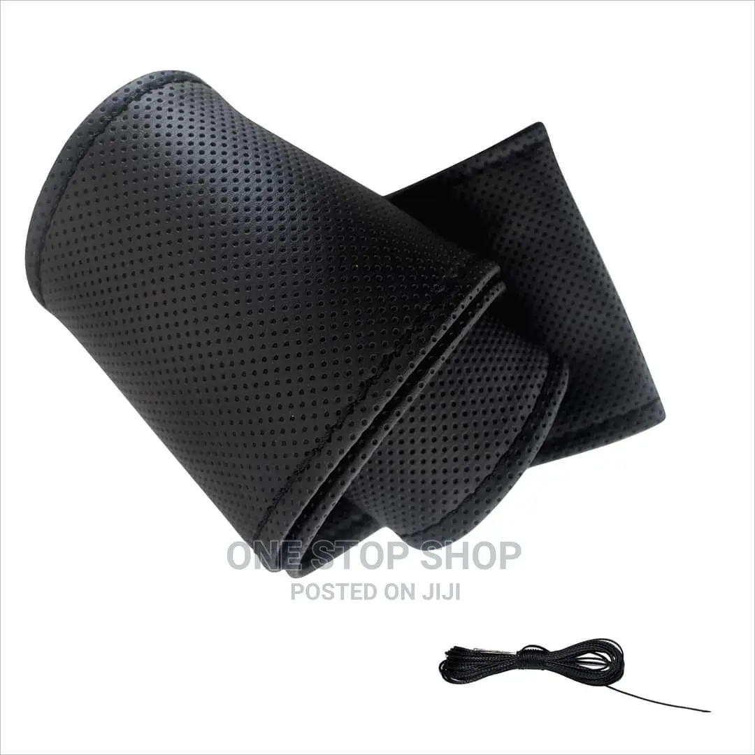 Leather Stitching Universal Fit Steeeing Wheel Cover