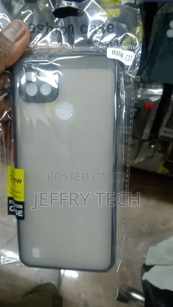 Smoke Silicone Realme C21 Back Cover