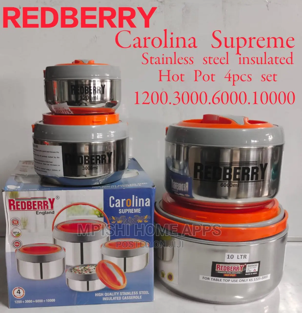 4pcs Carolina Supreme Hotpot
