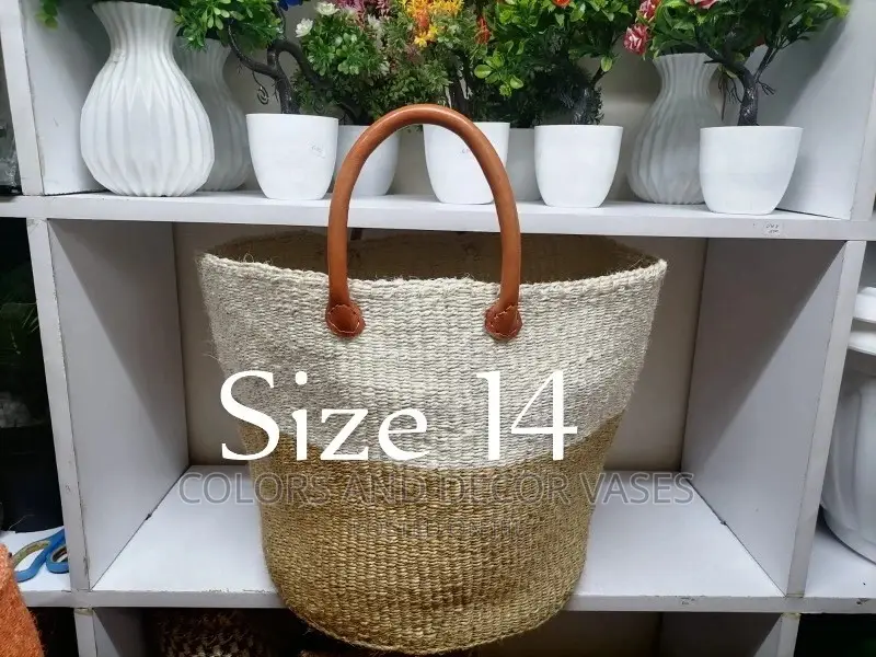 12 Inches Leathered Hands Laundry Baskets