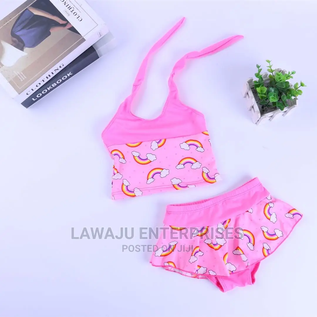 Girls Two Piece Swimming Costume
