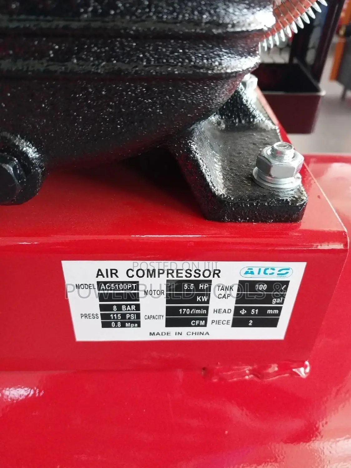 Aico 100L Petrol Compressor