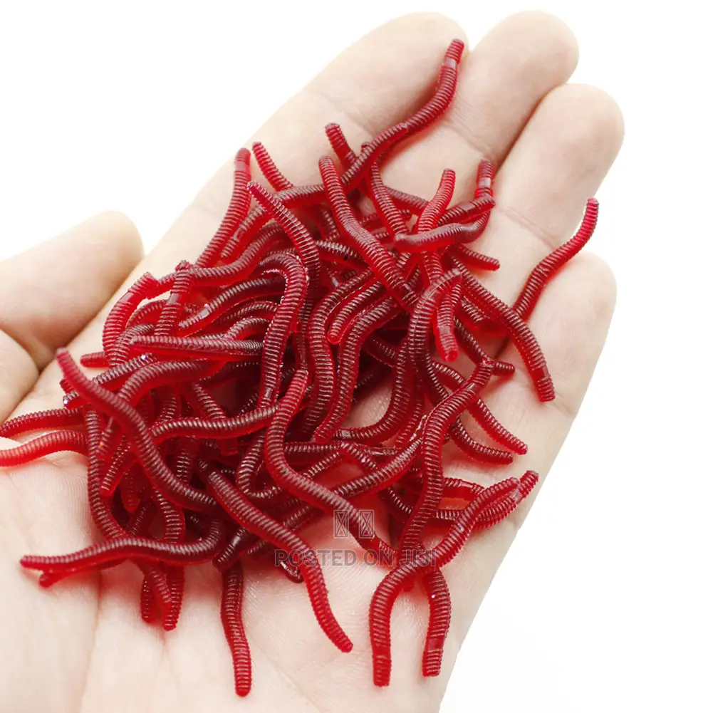 100pcs Artificial Warms /Fishing Partner