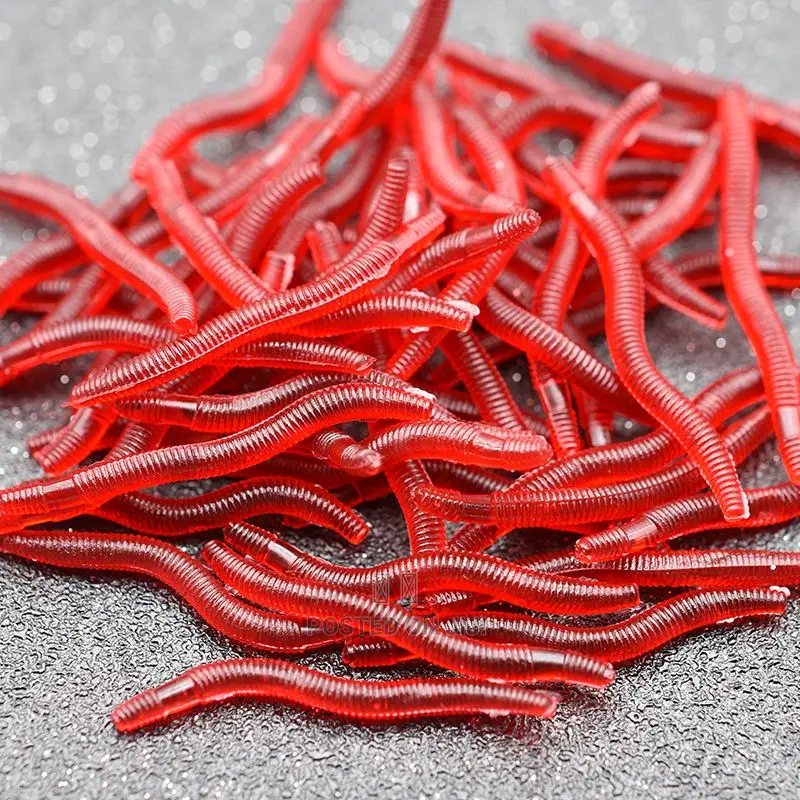 100pcs Artificial Warms /Fishing Partner