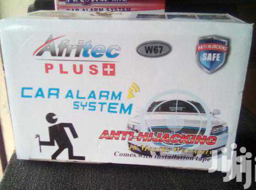 New Brand Afritec Car Alarm With Cut Off, Free Installation.